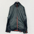 NIKE　ナイキ　フルジップジャケット　スウッシュ　ダークグレー　黒　ブラック　XLサイズ　古着