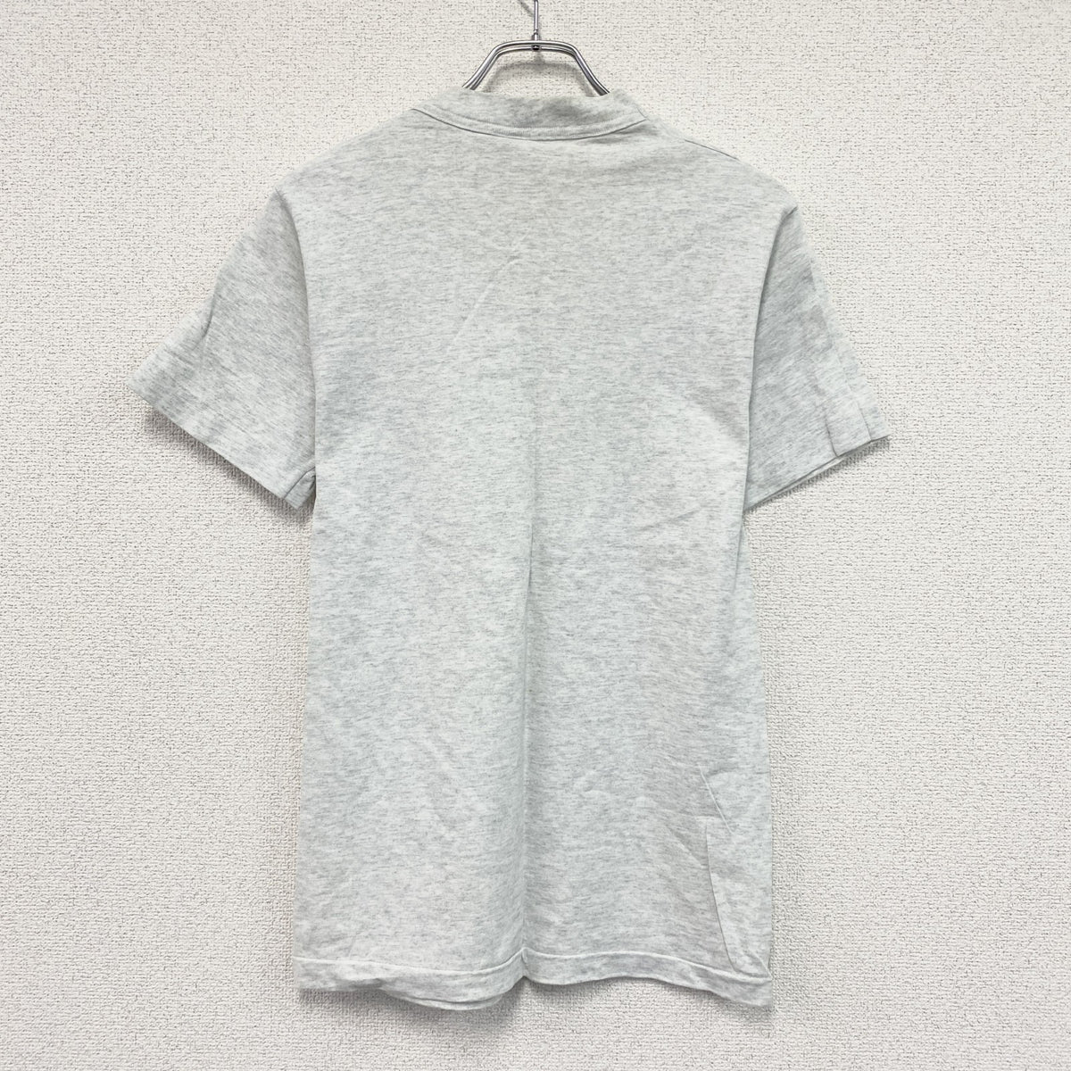 90s　FRUIT OF THE LOOM　フルーツオブザルーム　半袖プリントTシャツ　シングルステッチ　グレー　Sサイズ カットソー メンズ コットン 古着