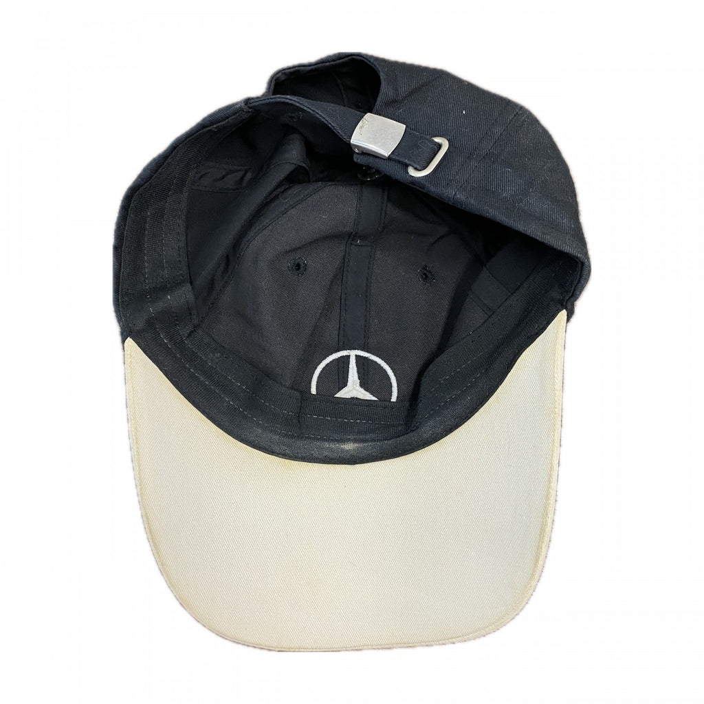 Mercedes Benz　メルセデスベンツ　6パネルキャップ　ベースボールキャップ　黒　ブラック 帽子 メンズ コットン 古着