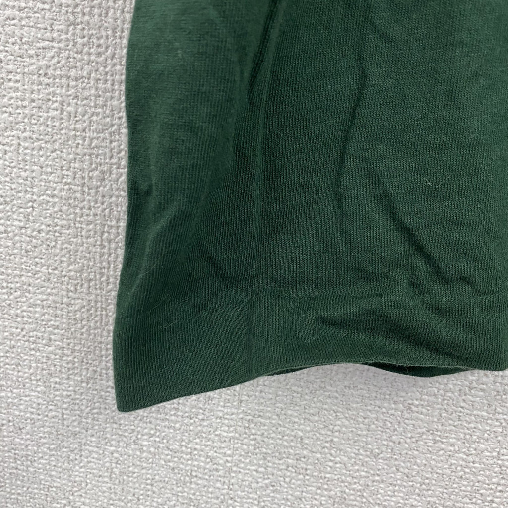 FRUIT OF THE LOOM　半袖プリントTシャツ　シングルステッチ　ヴィンテージ　深緑　ディープグリーン　Lサイズ カットソー メンズ コットン 古着