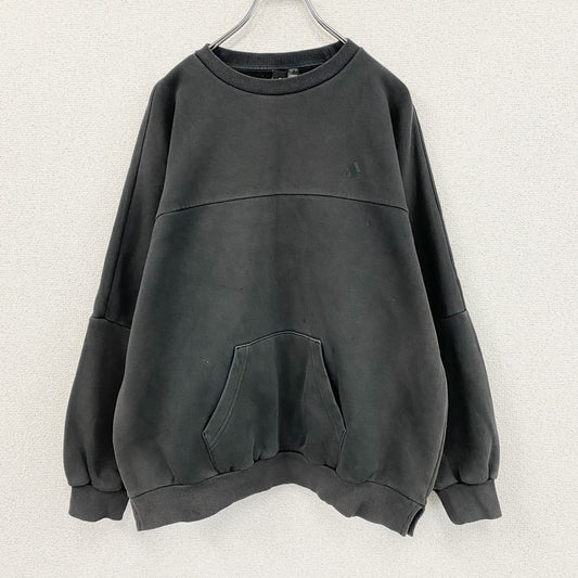 adidas　アディダス　スウェット/トレーナー　パフォーマンスロゴ　黒　ブラック　Lサイズ