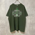 GILDAN　NCAA　NATIONAL CHAMPIONS　バスケ　半袖プリントTシャツ　緑　グリーン　スポーツ　古着