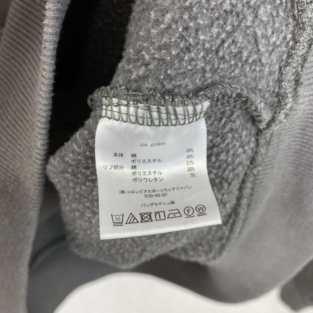 Columbia　コロンビア　スウェットパーカー/フーディー　デカロゴ　灰色　グレー　XLサイズ　古着