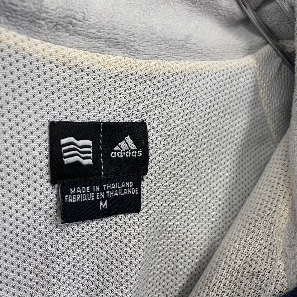 adidas　アディダス　タートルネックウールニットセーター　スリーストライプス　紺　ネイビー　Mサイズ　古着