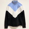 FILA　フィラ　長袖ハーフジップ切り替えスウェット　トレーナー　ハイネック　ワンポイント刺繍　秋冬服　Sサイズ　古着