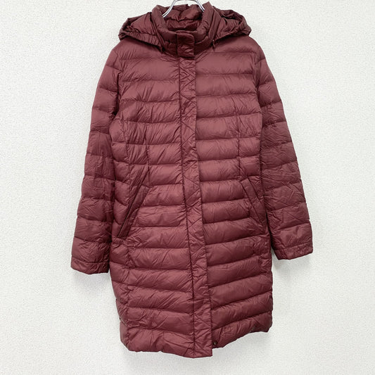 LAND'S END　ランズエンド　ダウンコート　朱色　カシスレッド　XLサイズ