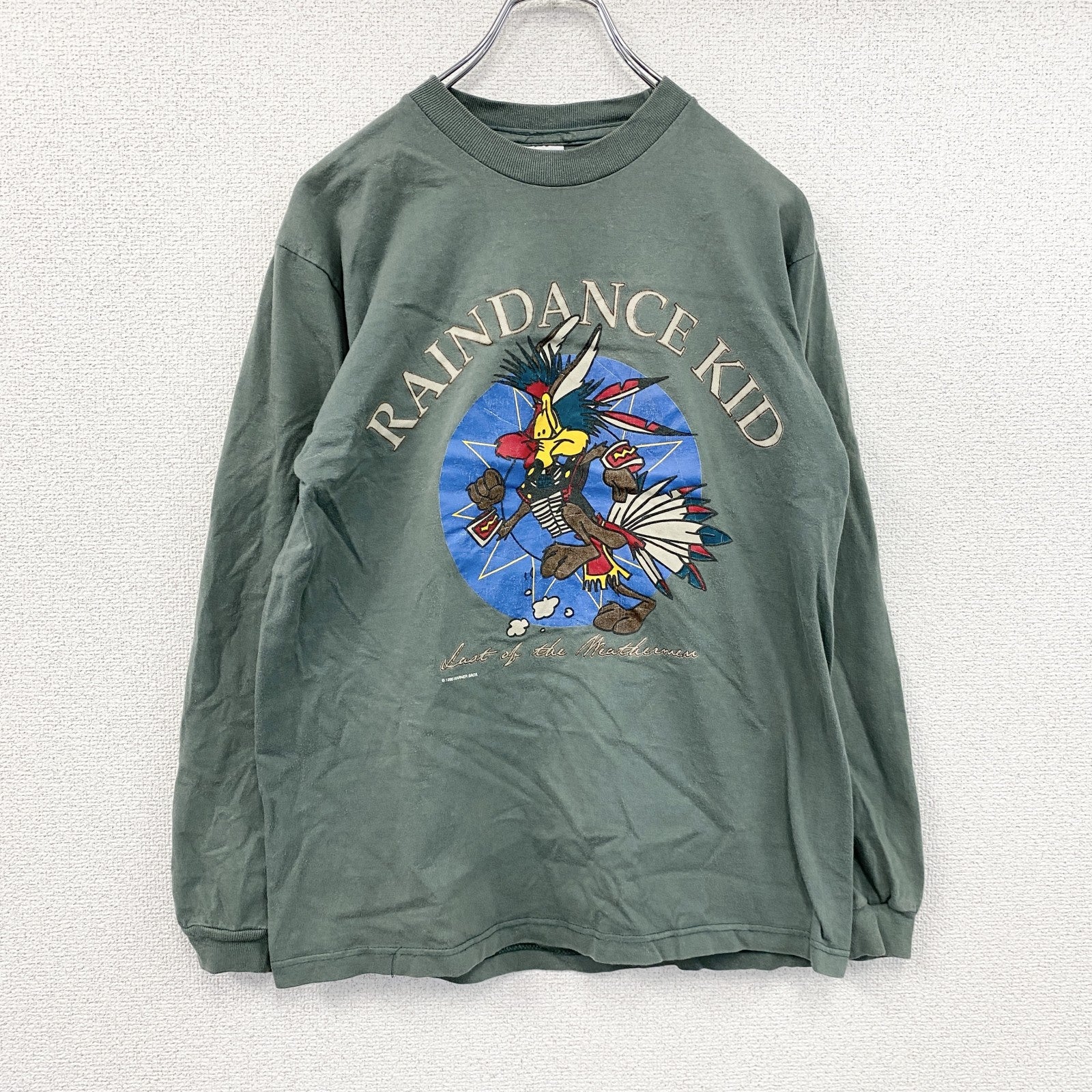 BLUE COW　長袖Tシャツ/ロンT　カーキ　Mサイズ　古着