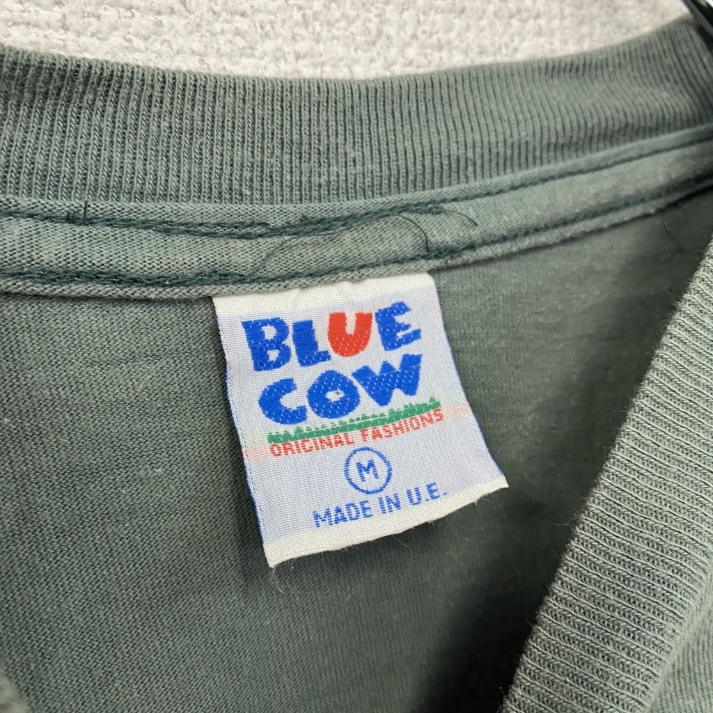 BLUE COW　長袖Tシャツ/ロンT　カーキ　Mサイズ　古着