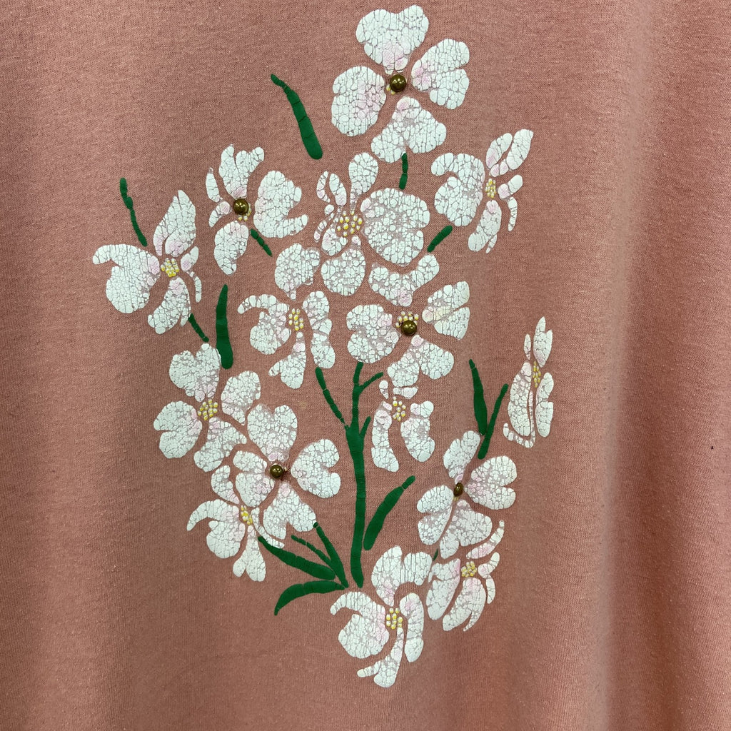 DECODPORT　半袖プリントTシャツ　ヴィンテージ　シングルステッチ　ピンク　ONE SIZE サイズ　古着