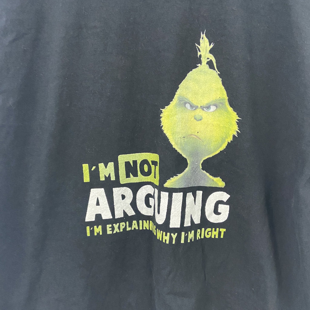 GILDAN　ギルダン　ドクタースース　グリンチ　半袖Tシャツ　キャラT　黒　ブラック　XLサイズ　古着