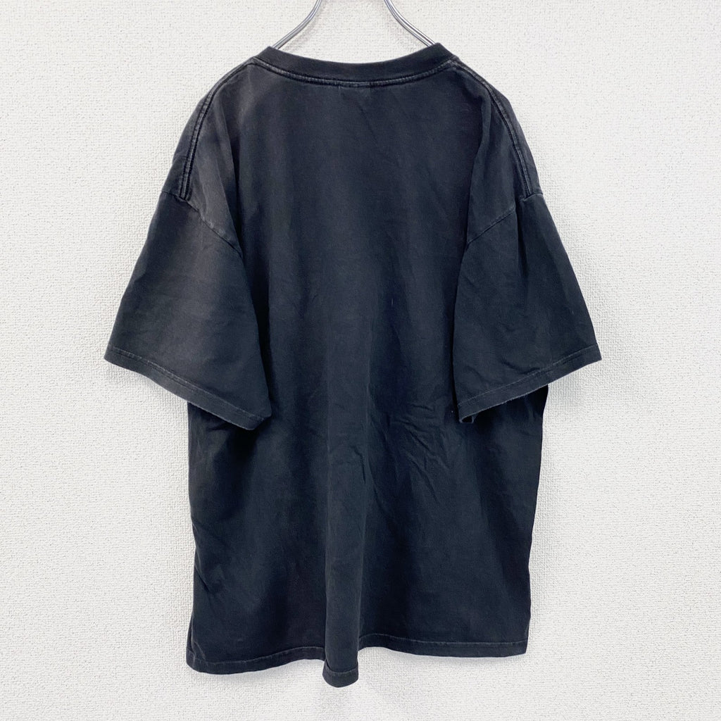 00s　GILDAN　ギルダン　REPALJE　半袖プリントバンドTシャツ　英字プリント　ヴィンテージ　黒　ブラック　XLサイズ　古着