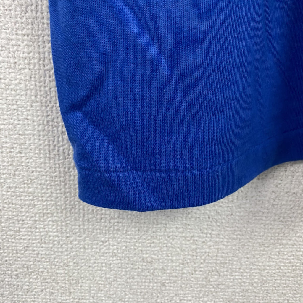 Hanes　ヘインズ　半袖ポロシャツ　シングルステッチ　ヴィンテージ　青　ブルー　Mサイズ　古着