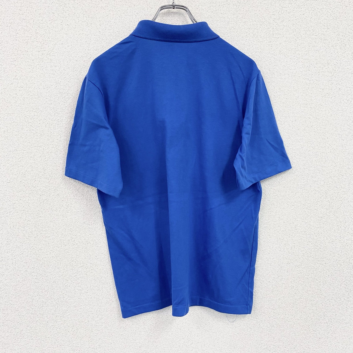 Hanes　ヘインズ　半袖ポロシャツ　シングルステッチ　ヴィンテージ　青　ブルー　Mサイズ　古着