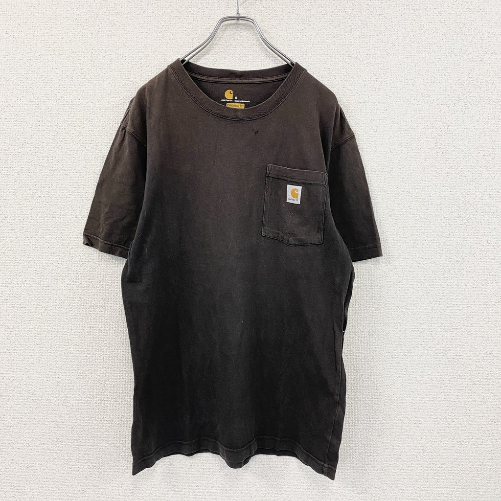 Carhartt　カーハート　半袖Tシャツ　フェード　黒　ブラック　Sサイズ カットソー メンズ コットン 古着