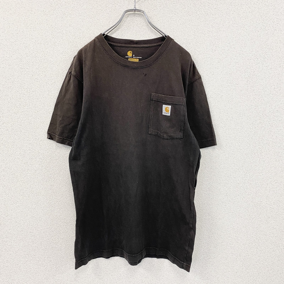Carhartt　カーハート　半袖Tシャツ　フェード　黒　ブラック　Sサイズ カットソー メンズ コットン 古着