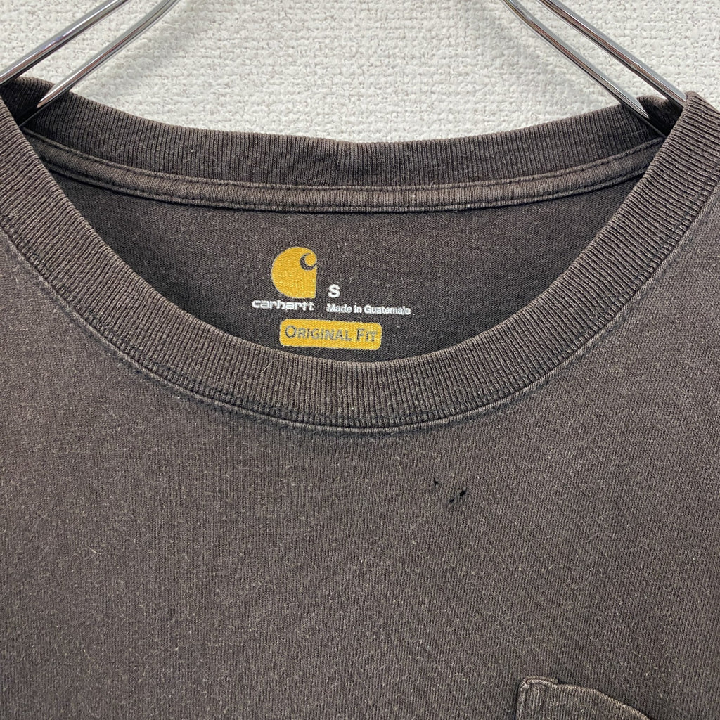 Carhartt　カーハート　半袖Tシャツ　フェード　黒　ブラック　Sサイズ カットソー メンズ コットン 古着