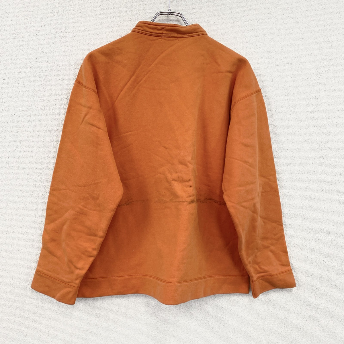 ～00s　UNIQLO　ユニクロ　ヘンリーネックスウェット/トレーナー　ヴィンテージ　橙色　オレンジ　XLサイズ　古着