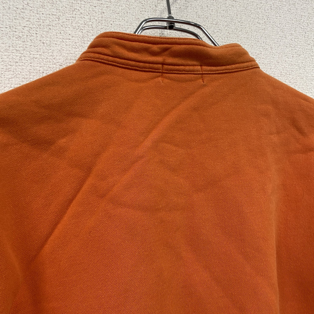 ～00s　UNIQLO　ユニクロ　ヘンリーネックスウェット/トレーナー　ヴィンテージ　橙色　オレンジ　XLサイズ　古着
