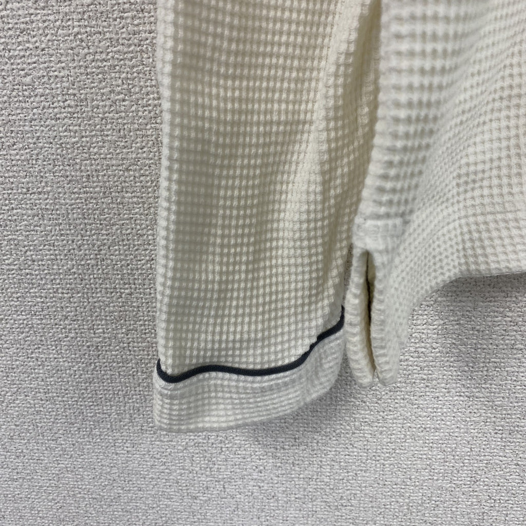 Santa Fe　サンタフェ　長袖Tシャツ/ロンT　ワッフル　白　ホワイト　48サイズ　古着