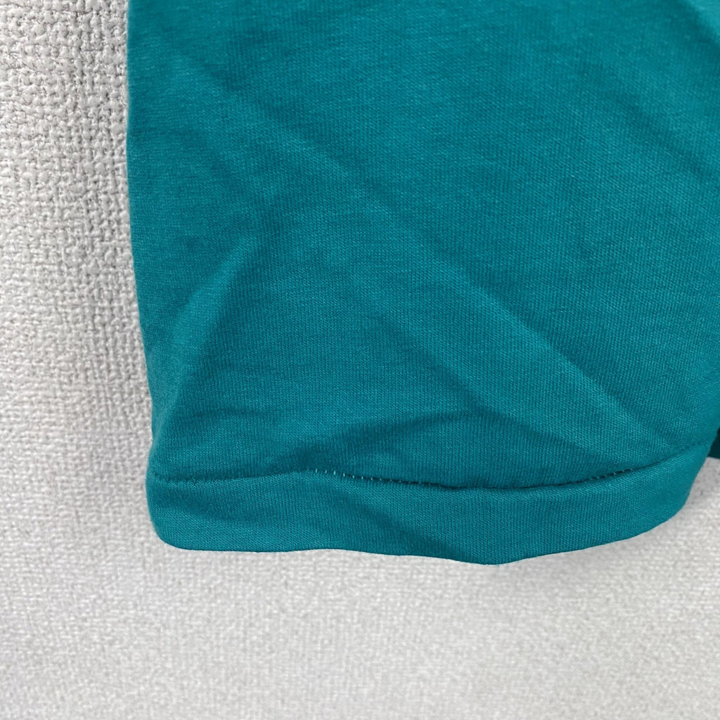 Hanes　ヘインズ　半袖プリントTシャツ　シングルステッチ　ヴィンテージ　エメラルドグリーン　2XLサイズ　古着