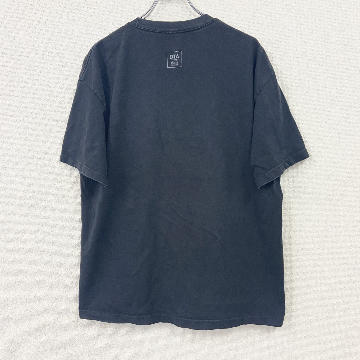 DTA　半袖プリントTシャツ　パロディT　ドクロ　トランプ　黒　ブラック　XLサイズ　古着