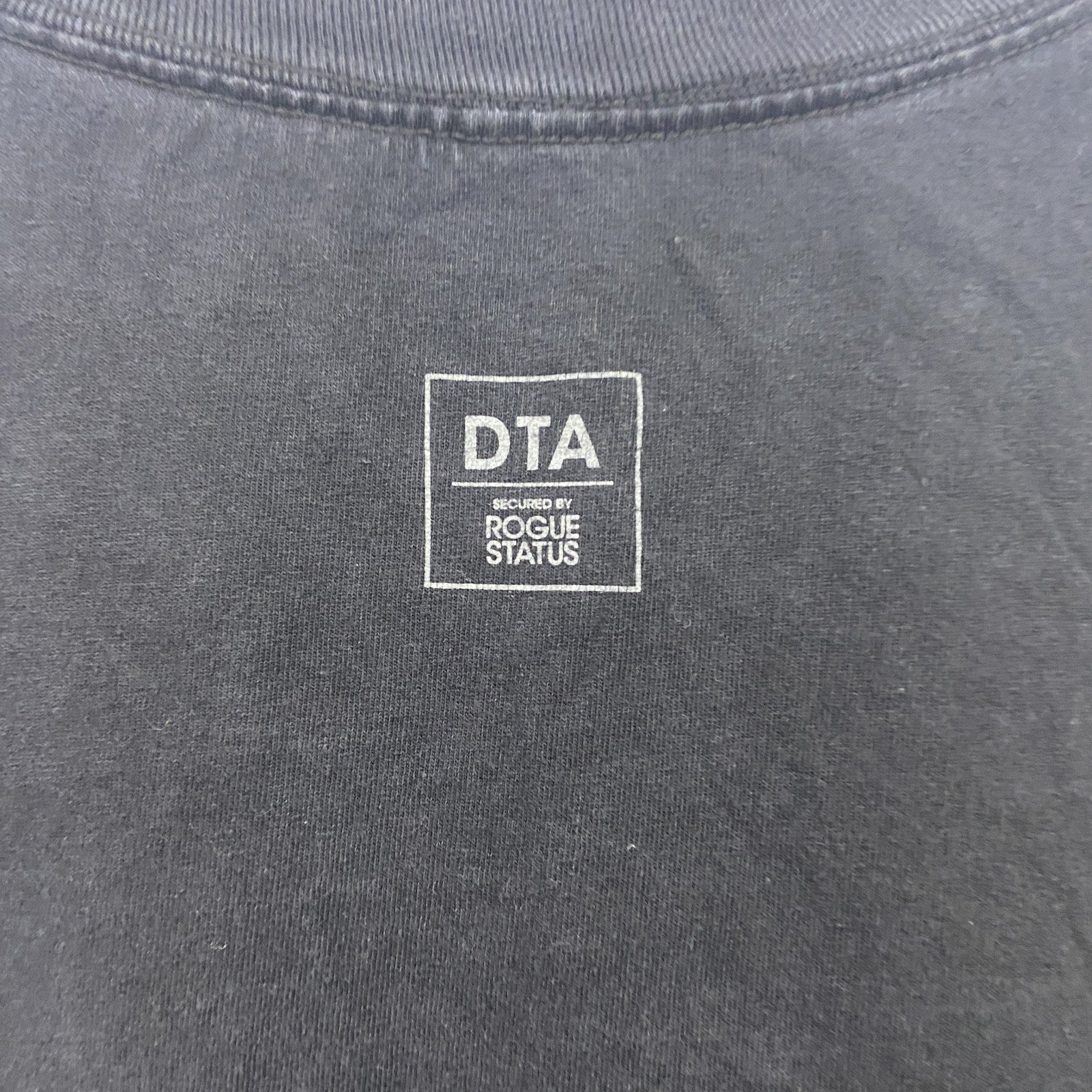 DTA　半袖プリントTシャツ　パロディT　ドクロ　トランプ　黒　ブラック　XLサイズ　古着