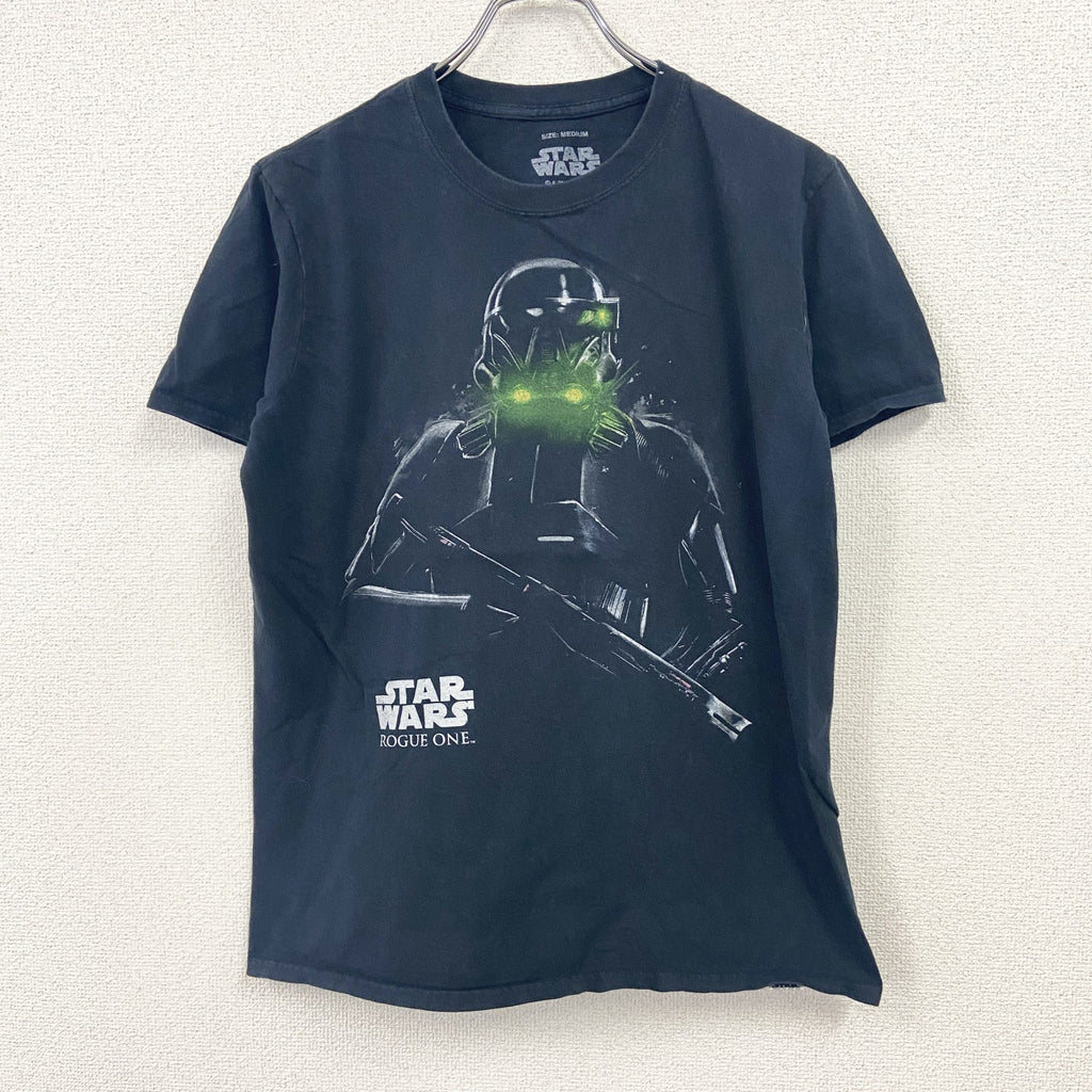 STAR WARS　スターウォーズ　Disney　ディズニー　半袖Tシャツ　ムービーT　黒　ブラック　Mサイズ　古着