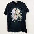 90s　FRUIT OF THE LOOM　フルーツオブザルーム　半袖プリントTシャツ　黒　ブラック　Lサイズ　　ヴィンテージ　古着