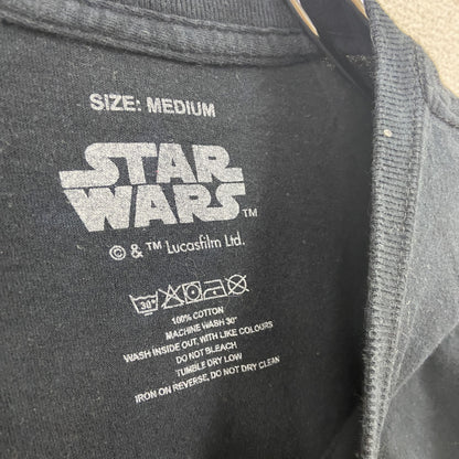 STAR WARS　スターウォーズ　Disney　ディズニー　半袖Tシャツ　ムービーT　黒　ブラック　Mサイズ