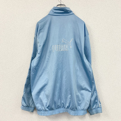 90s～　PUMA　プーマ　トラックジャケット/ジャージ　ヴィンテージ　水色　ライトブルー　Lサイズ