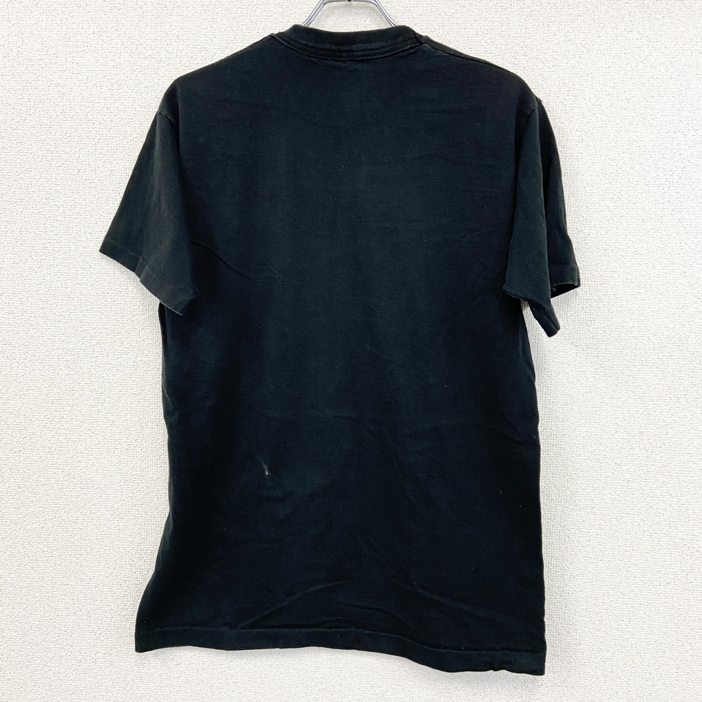 90s　FRUIT OF THE LOOM　フルーツオブザルーム　半袖プリントTシャツ　黒　ブラック　Lサイズ　　ヴィンテージ　古着
