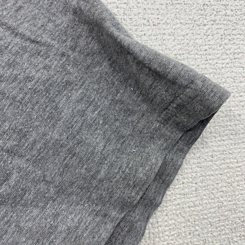 BC collection　半袖プリントTシャツ　人類の進化　灰色　グレー　Lサイズ　古着