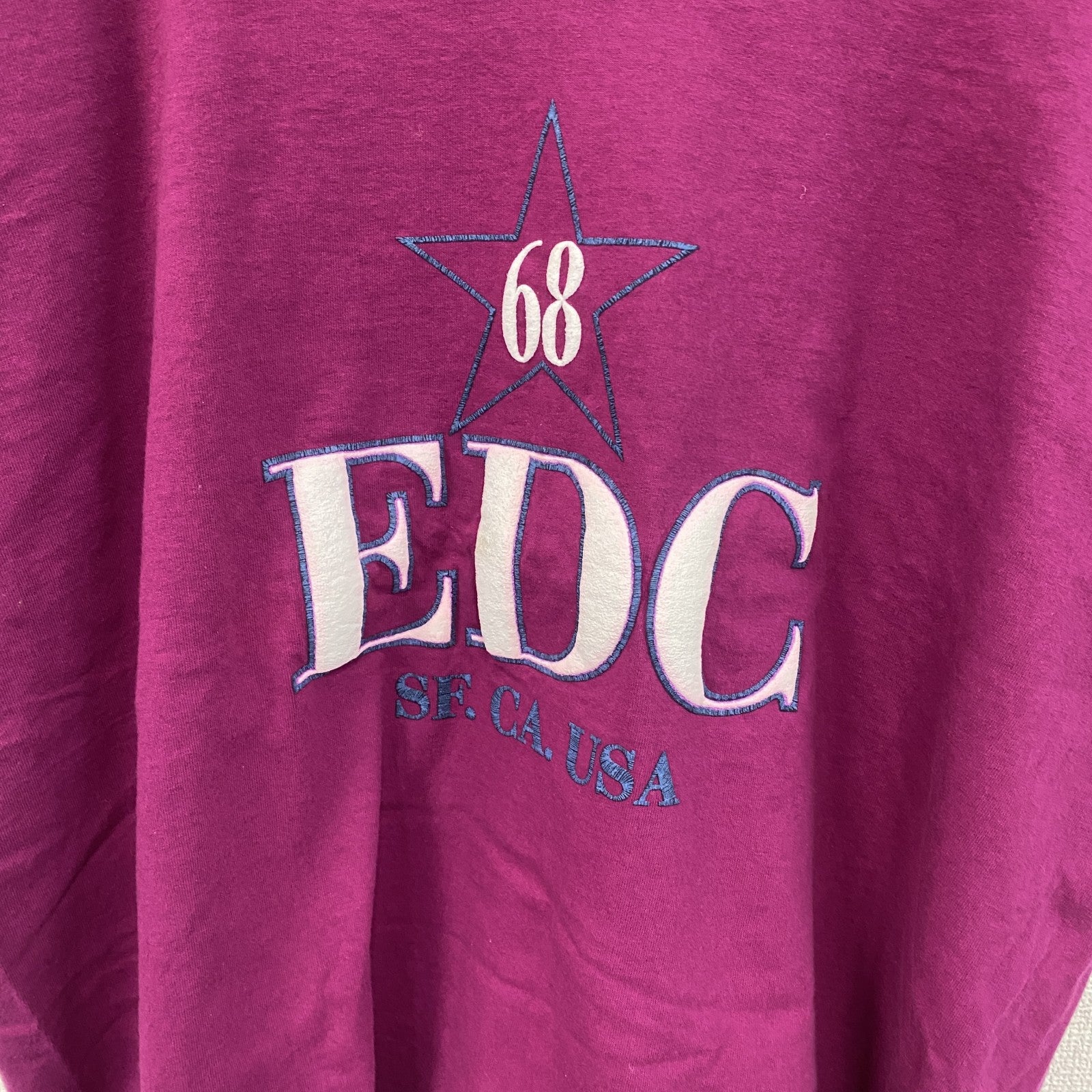 ESPRIT　半袖プリントTシャツ　紫　パープル　Lサイズ　古着