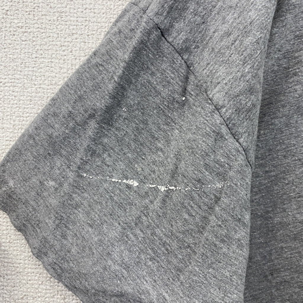 BC collection　半袖プリントTシャツ　人類の進化　灰色　グレー　Lサイズ　古着