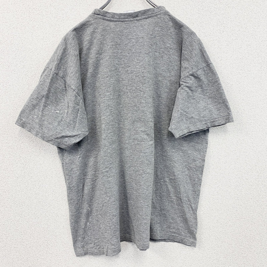 BC collection　半袖プリントTシャツ　人類の進化　灰色　グレー　Lサイズ　古着
