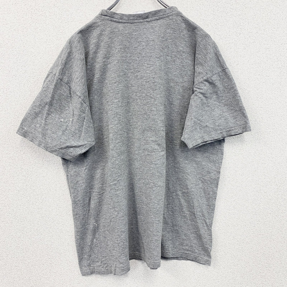 BC collection　半袖プリントTシャツ　人類の進化　灰色　グレー　Lサイズ　古着