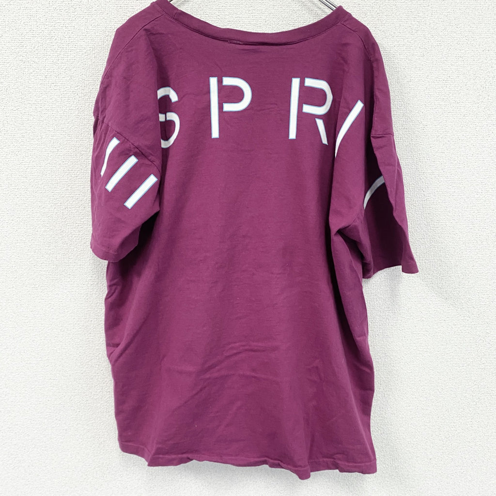 ESPRIT　半袖プリントTシャツ　紫　パープル　Lサイズ　古着