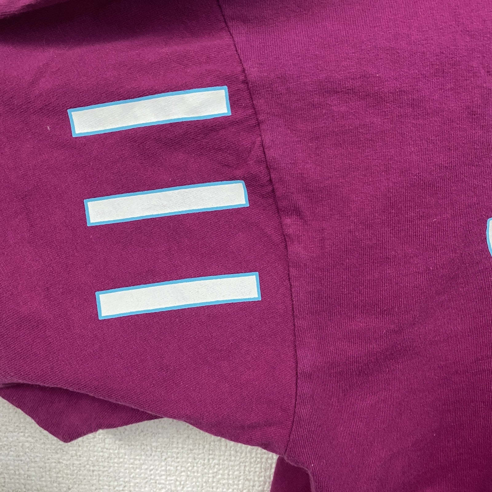 ESPRIT　半袖プリントTシャツ　紫　パープル　Lサイズ　古着