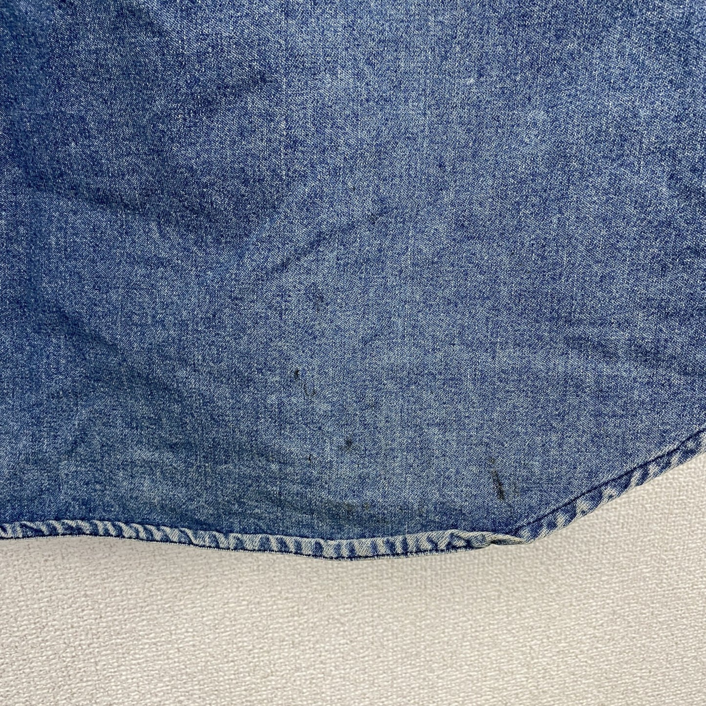 TOMMY HILFIGER　トミーヒルフィガー　長袖デニムシャツ　ボタンダウンシャツ　インディゴ　Lサイズ