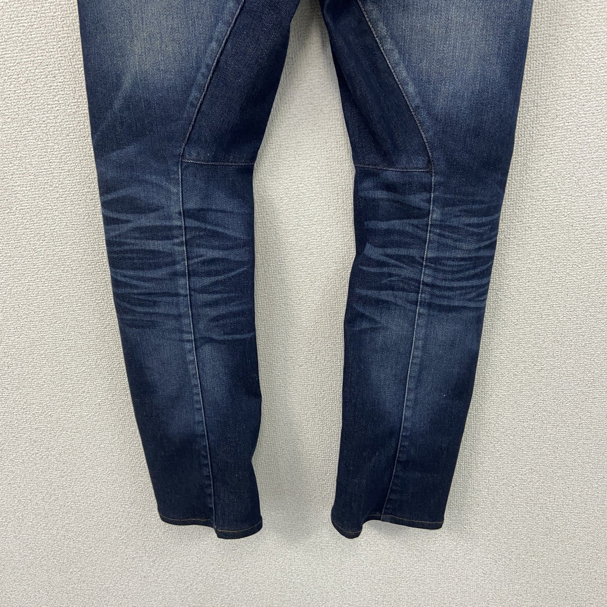 EDWIN　エドウィン　デニムパンツ/ジーンズ　フェード　縦落ち　鬼ヒゲ　ジップフライ　インディゴ　Lサイズ　古着