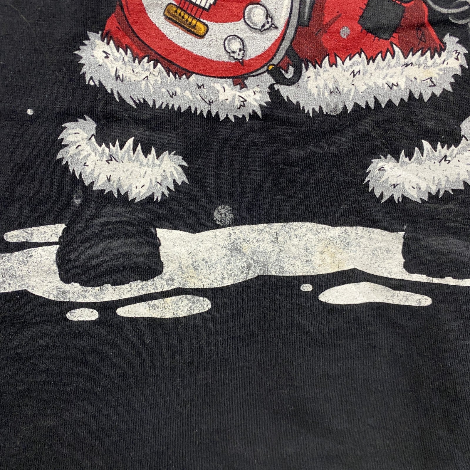 半袖プリントTシャツ　Santa Claus　サンタクロース　黒　ブラック　XLサイズ　古着