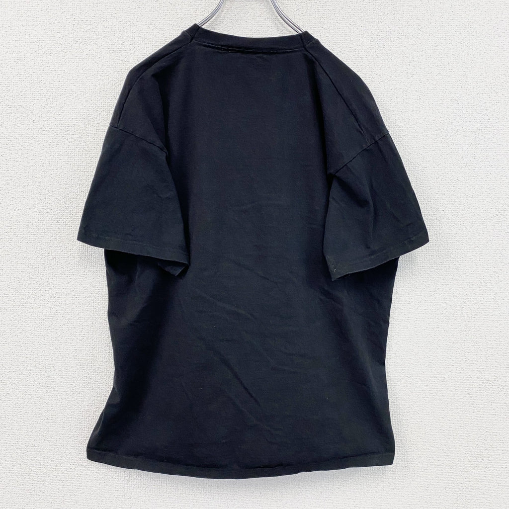 半袖プリントTシャツ　Santa Claus　サンタクロース　黒　ブラック　XLサイズ　古着