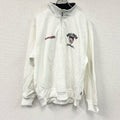 FILA SPORT　フィラ　ハーフジッププルオーバートラックジャケット/ジャージ　白　ホワイト　Lサイズ　古着