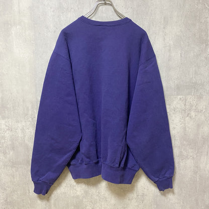 古着 used　90s　90年代　champion　チャンピオン　長袖ワンポイント刺繍スウェット　トレーナー　USA製　ネイビー