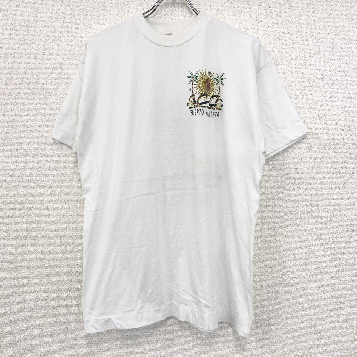 ～90s　Mindy　半袖プリントスーベニアTシャツ　シングルステッチ　両面プリント　ヴィンテージ　白　ホワイト　XXLサイズ　古着