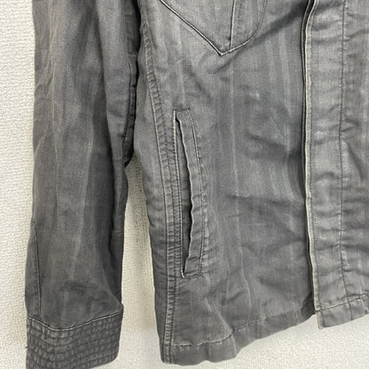 MONSIEUR NICOLE　ムッシュニコル　長袖シャツジャケット　比翼仕立て　4つポケット　黒　ブラック　46サイズ