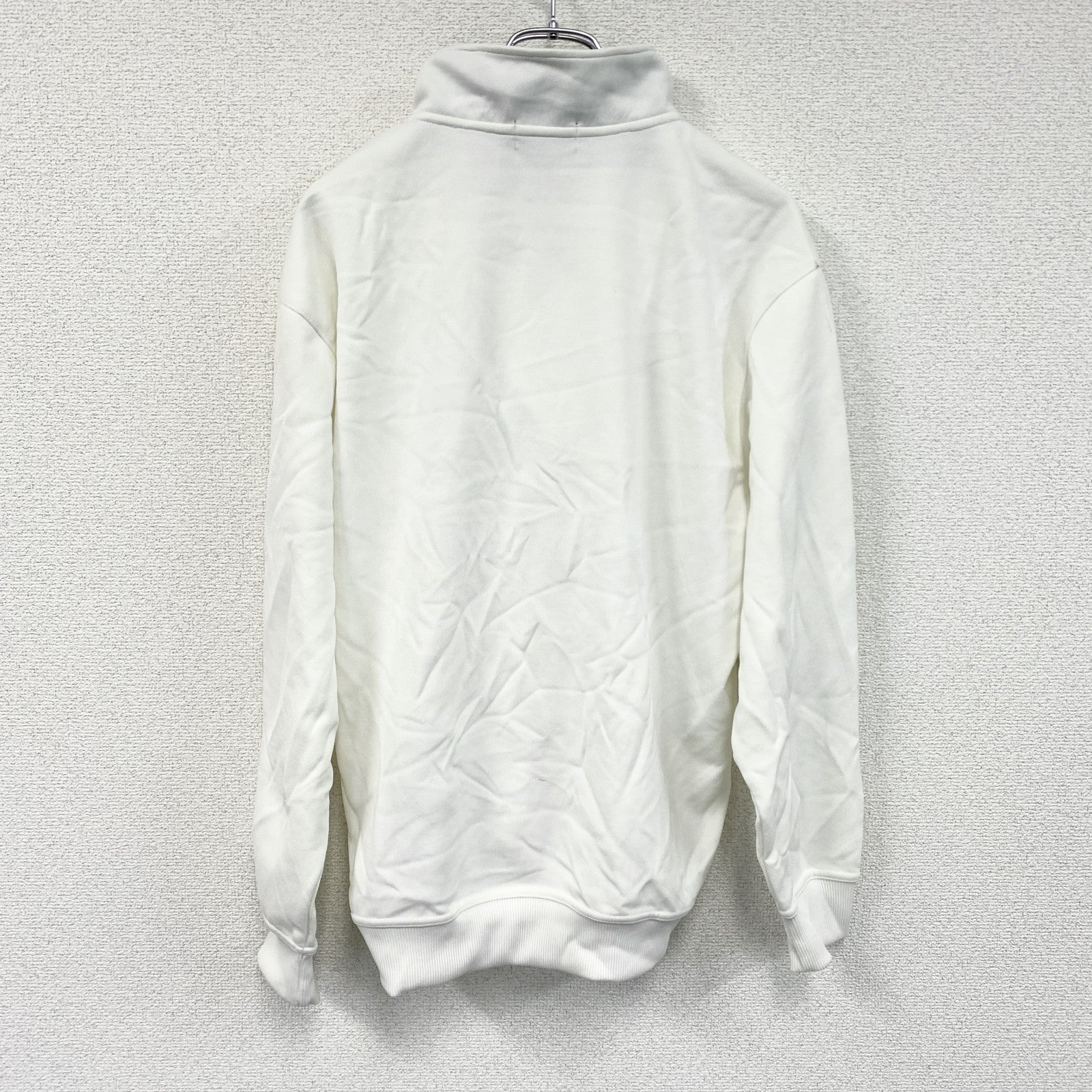 FILA SPORT　フィラ　ハーフジッププルオーバートラックジャケット/ジャージ　白　ホワイト　Lサイズ　古着