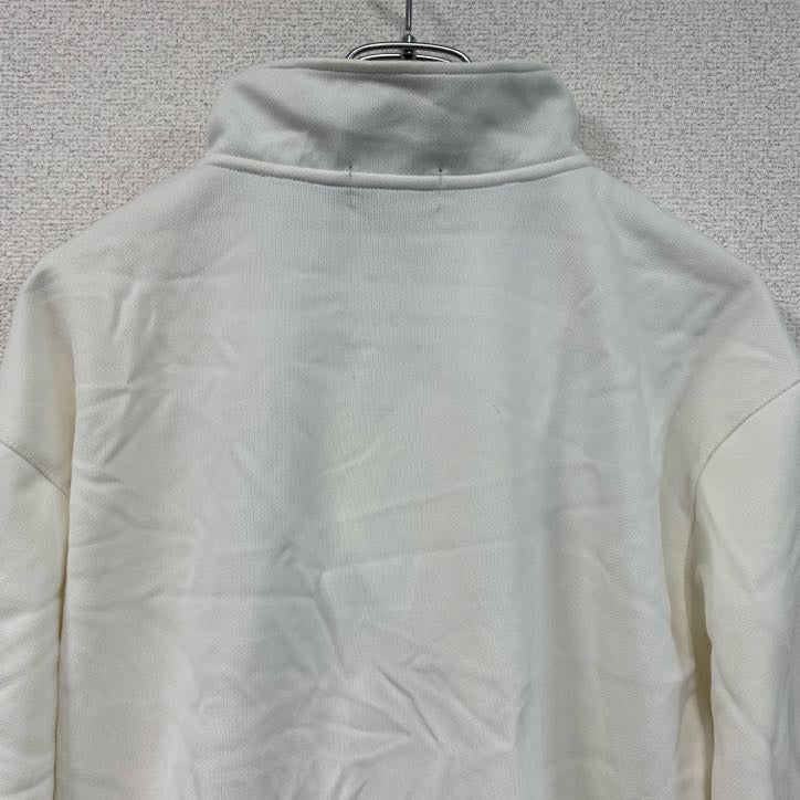 FILA SPORT　フィラ　ハーフジッププルオーバートラックジャケット/ジャージ　白　ホワイト　Lサイズ　古着