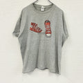 GILDAN　ギルダン　半袖プリントTシャツ　灰色　グレー　XLサイズ　古着