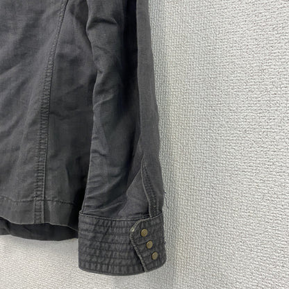 MONSIEUR NICOLE　ムッシュニコル　長袖シャツジャケット　比翼仕立て　4つポケット　黒　ブラック　46サイズ